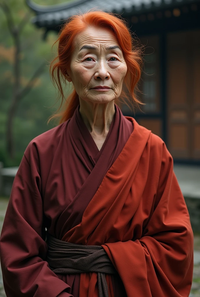 older woman, redheadwear, monge, Asian