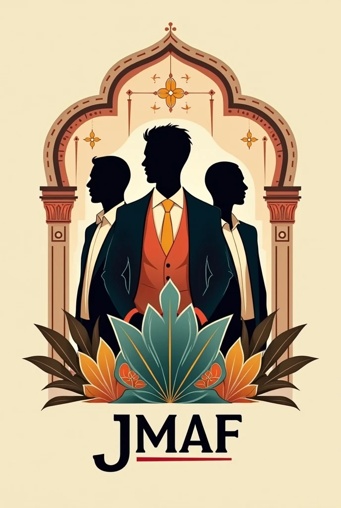Creer un logo d’un groupe des cadres marocains qui vivent en France et dessous écrit JMAF
