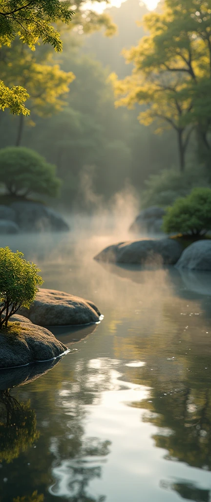 (masterpiece:1.2, Highest quality, Ultra-high resolution, Very detailed, Realistic, Ultra-high resolutionのカメラ), 8k, wallpaper, (Shooting the pond from above), (A detailed depiction of the pond bottom with the water surface reflections removed:2.0), sunny, Japanese garden, Serene landscape, Healing. [(Suspended in the air between scene and the viewer, a translucent, almost ghostly black message reads exactly: "PEACE". The text appears as if it's floating, blurred at the edges, with the letters formed from a faint mist or white smoke that lingers in the space. The smoky words are readable, though not overly bright, hovering just in front of his gaze, creating a surreal yet powerful effect. Text exactly says: "PEACE". They seem to be written in chalk. The text says: "PEACE". semi-transparent text that reads 'PEACE' in a dramatic, bold font. The text almost acts as a title, floating in the air, partially obscuring the scene but enhancing the overall tension and urgency of the moment)]