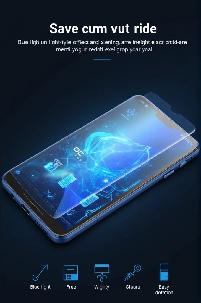 
	2.	Protect Your Eyes & Phone!
“Say goodbye to screen glare and eye strain with Deesaa’s blue light blocking screen protectors. Elevate your phone protection to the next level. Get yours today!” For. Facebook page post create image 