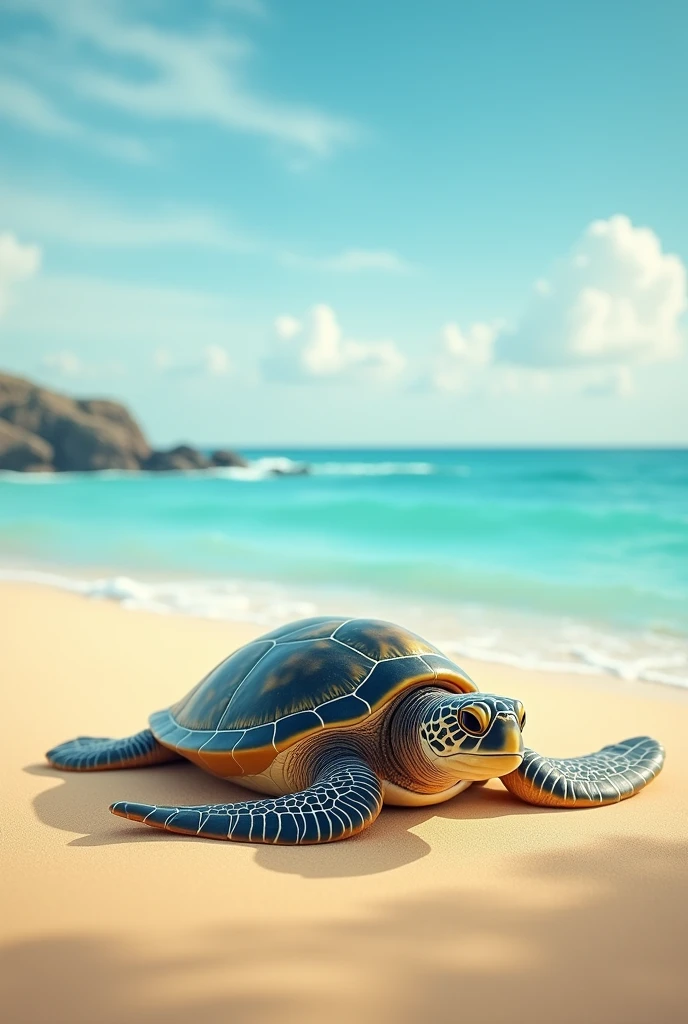 Turtle on the beach
