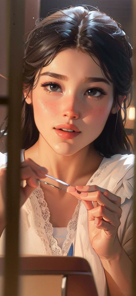 ((Best Quality, 8K, Masterpiece: 1.3)), Pretty, young woman, smooth skin
