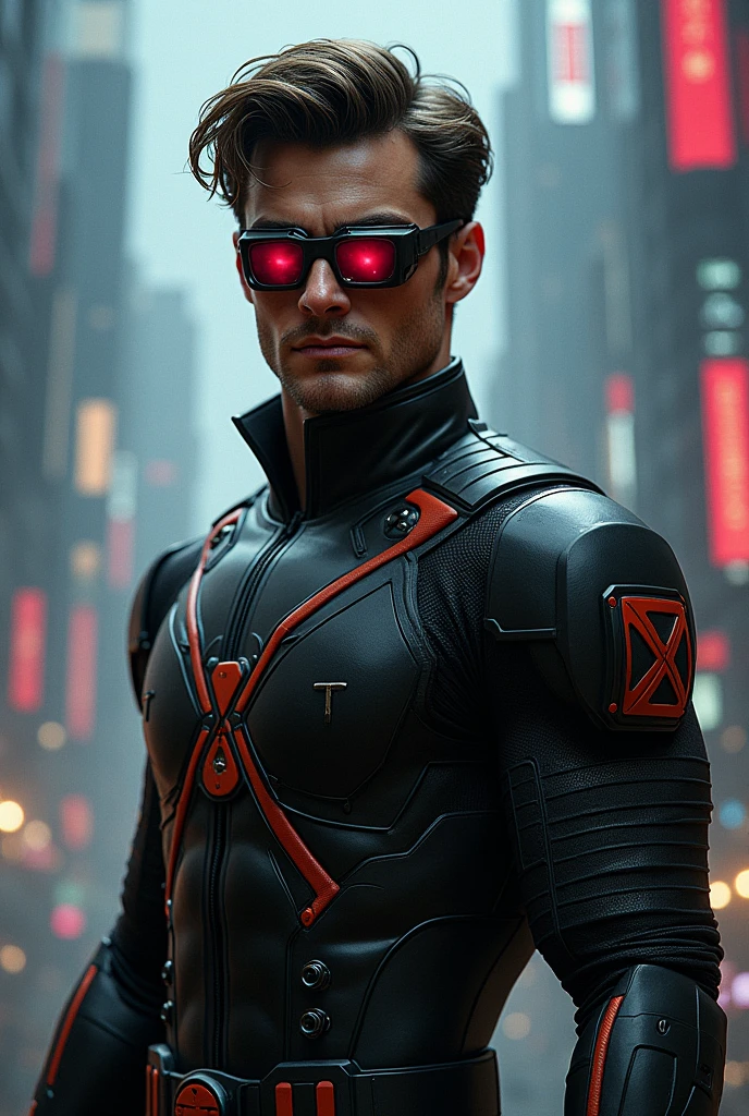 Make a picture of Jacob Elordi as Cyclops