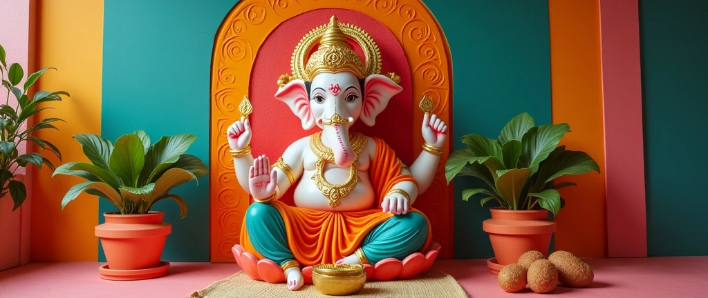 Ganpati decoration ideas for thermocol