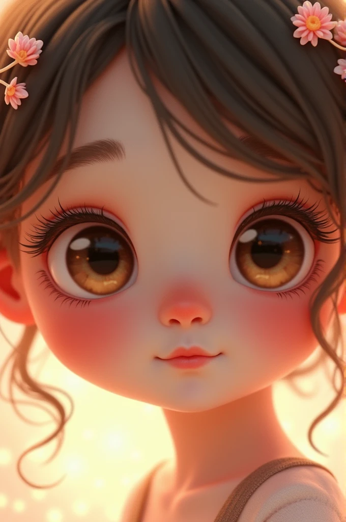 Cute girl face