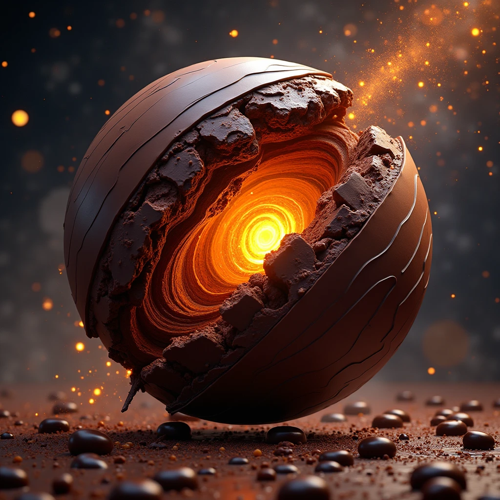 imagine big ban as a giant dessert with chocolate