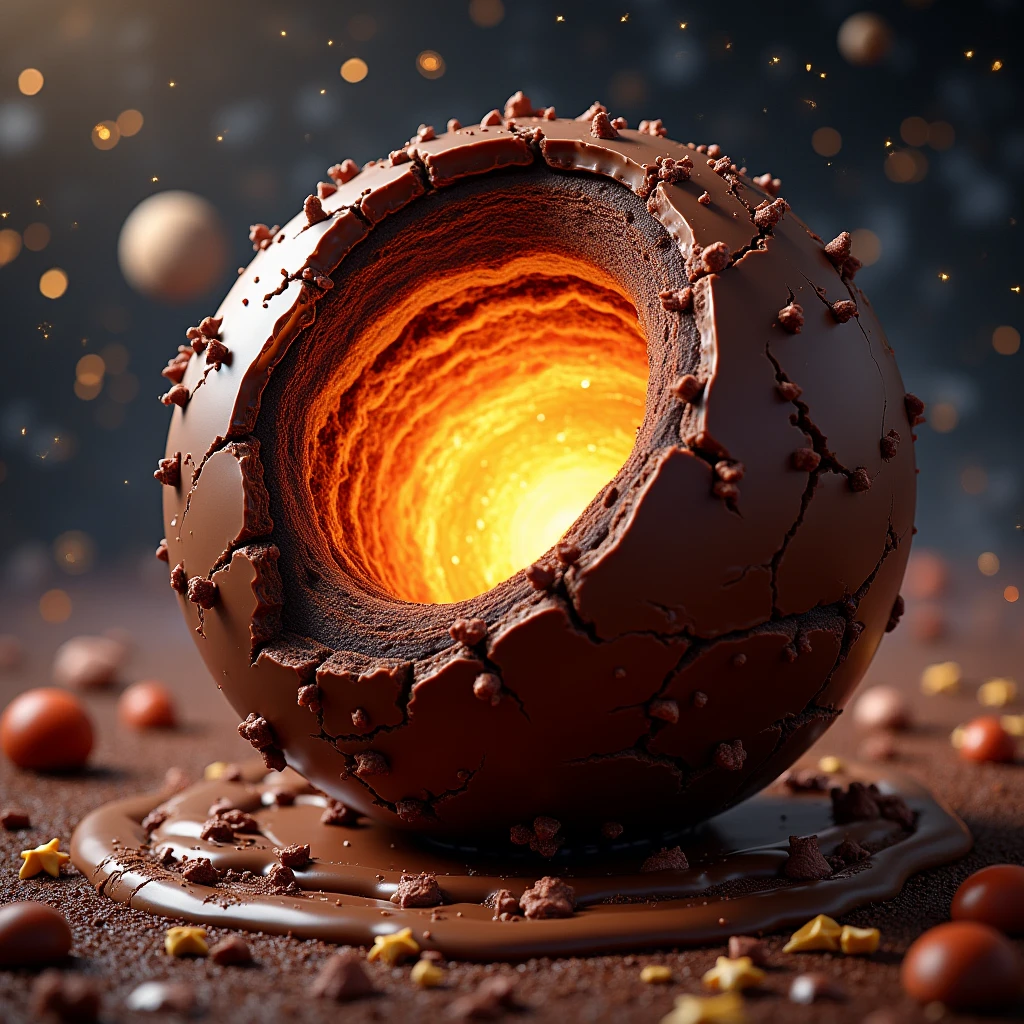imagine big ban as a giant dessert with chocolate