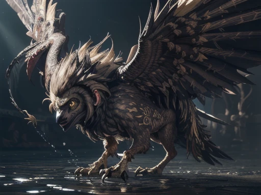 (Griffon:1.5),marble,picture,(Strong Shadows:1.3),water vapor,(Horror Style),(curse:1.3),(soul:1.3),(ultra Realistic 8k cg, RAW Photos, Highest quality, masterpiece:1.2),高解picture度の生のカラー写真,Professional photos,(Realistic, photo-Realistic:1.3),(Highest quality),(Cinematic Light),(masterpiece),Strong Rim Light,