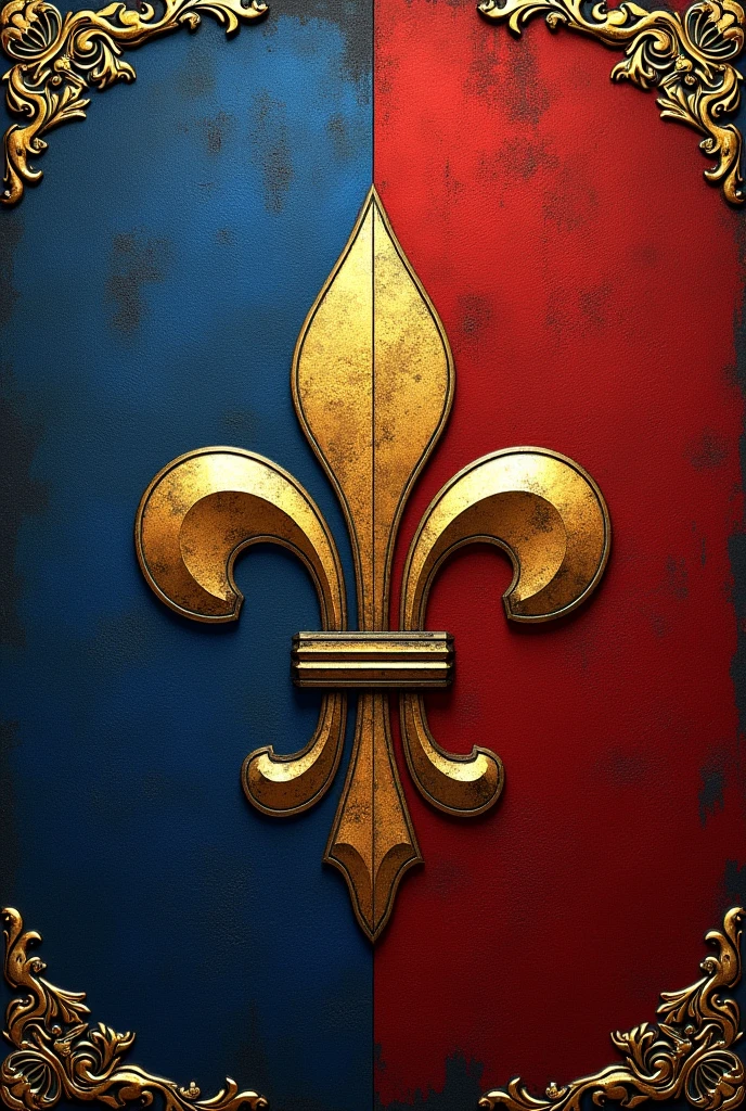 Heraldry symbol of capetian dynasty flag