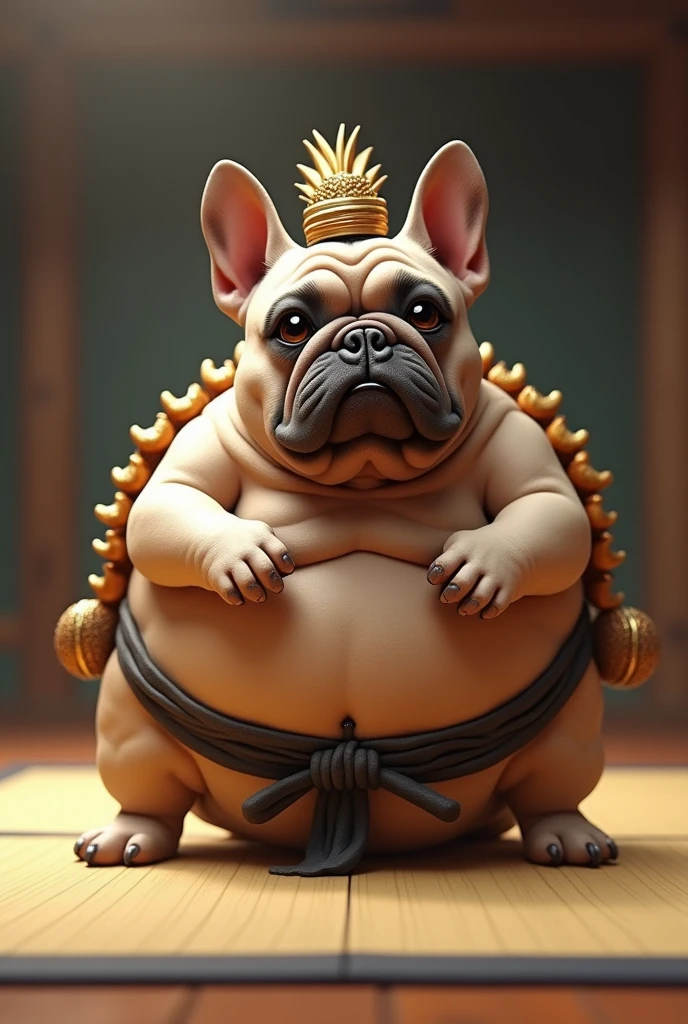 French Bulldog、Black and White、Costume、Sumo wrestlers