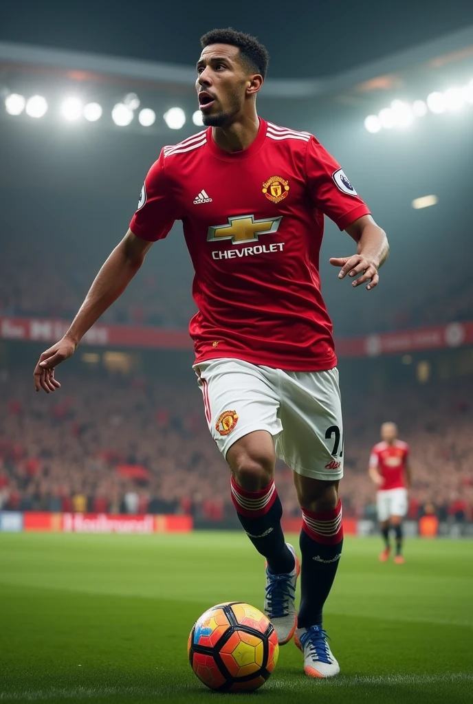 I created a football player with , time Manchester
