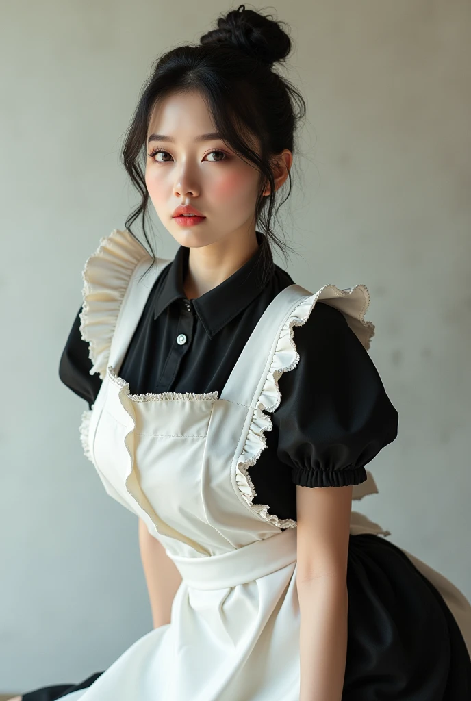 Maid Girl, sexy pose, Korean girl, sexy body, Maid outfit