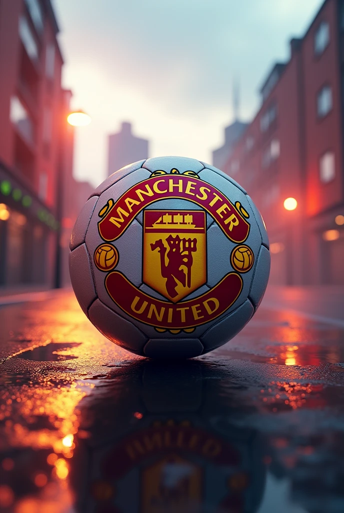 I created one with a soccer ball with , time Manchester