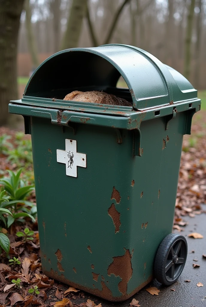 Shit in a 3. Reich's trash can