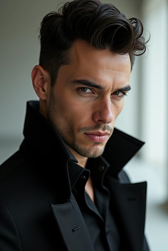 A man with stylish face