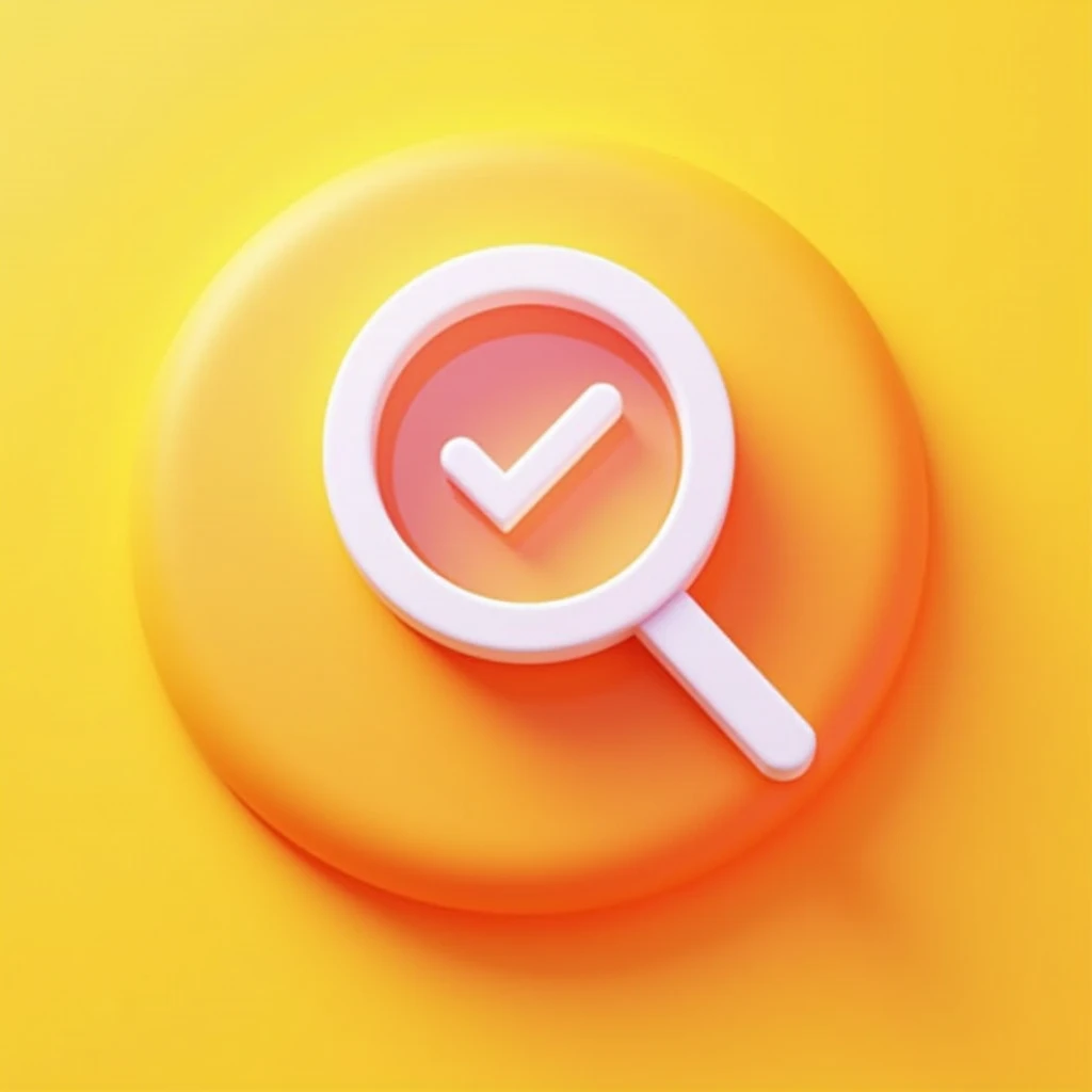 Create the 3D search icon button for my game app in yellow gradient