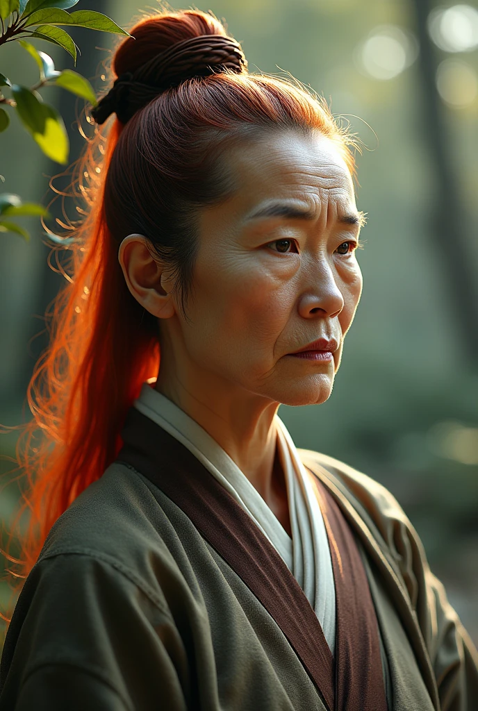 aged woman, redheadwear, monge, Training, Asian