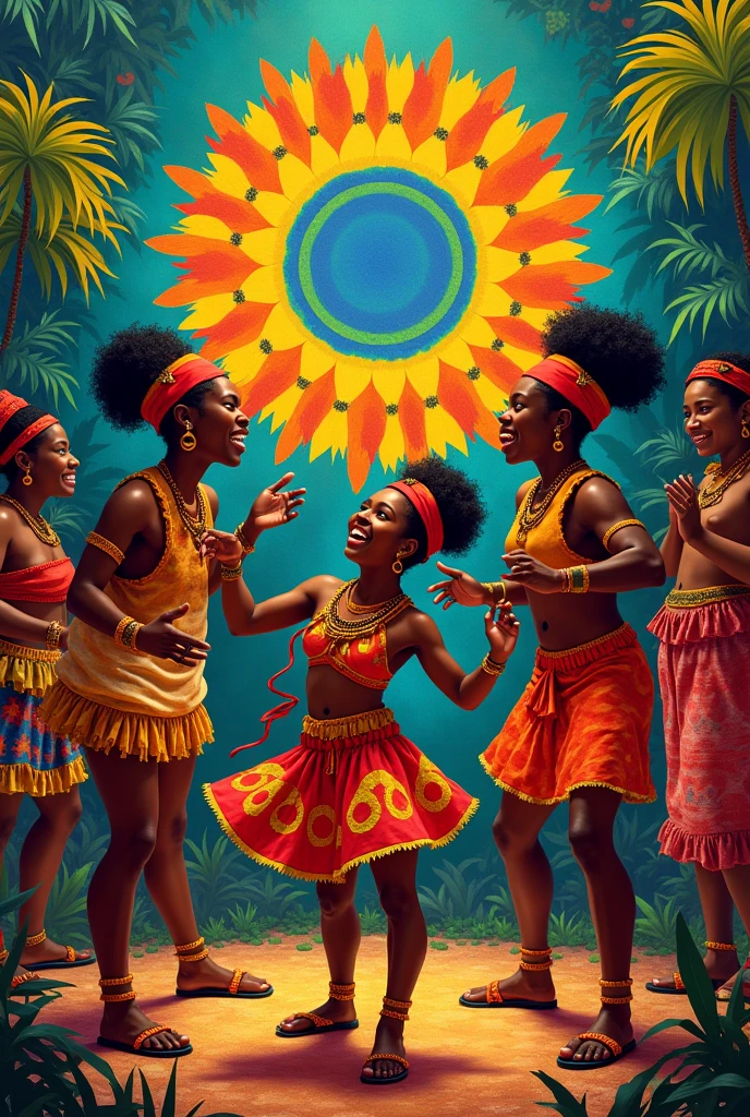 For the drawing, You can represent elements such as musical instruments, Traditional dances and symbols of oral tradition, reflecting the cultural richness of Afro-Colombia.