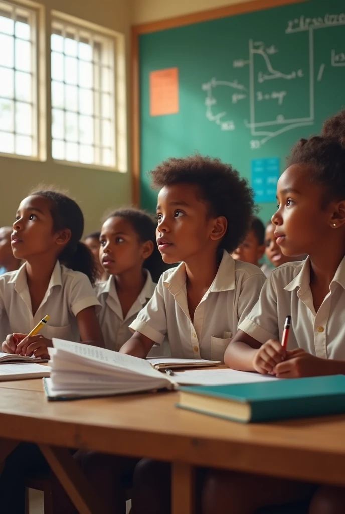Les etudiants assistant au cours de mathematique au centre de formation "eureka"en Mauritanie