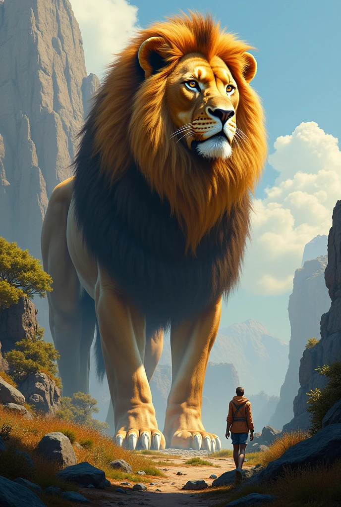 Giant lion