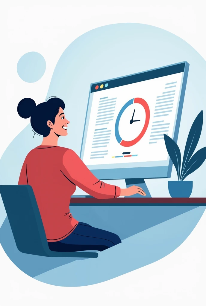 "Create an image that demonstrates the benefits of enhancing page load speed to improve a website's user experience. Show a webpage loading instantly, with a progress bar quickly completing or a loading spinner disappearing almost immediately. Include a satisfied user interacting smoothly with the website, highlighting the efficiency and responsiveness. The design should convey speed, efficiency, and a positive user experience, emphasizing the importance of fast page load times."