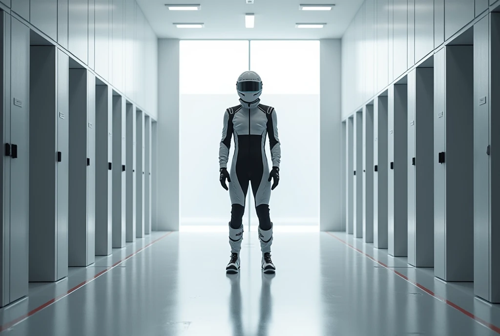 Changing room, sporty style, racer, empty, modern