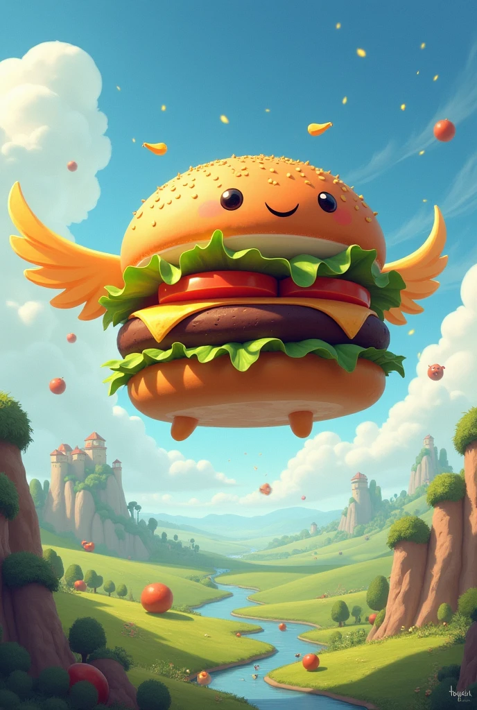 Fly a burger