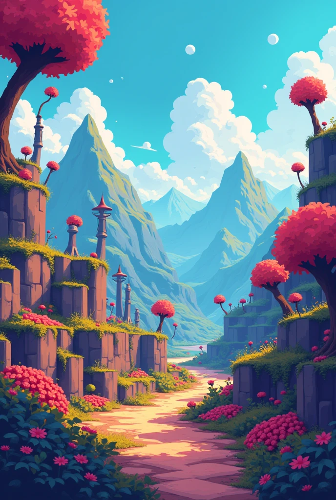 pixelated world wallpaper