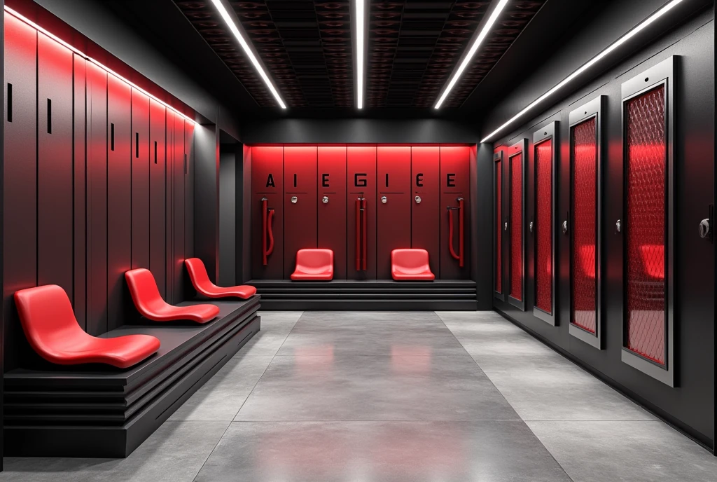 Changing room, sporty style, racer, No people , modern, Left center