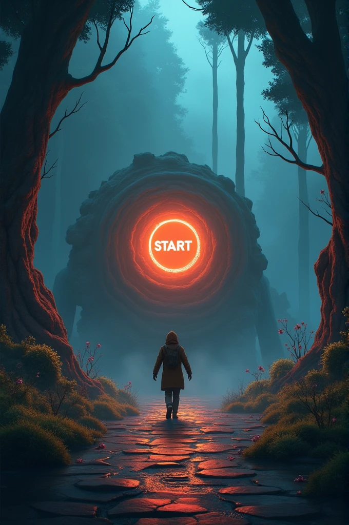Create the start of a game with the start button to enter the game