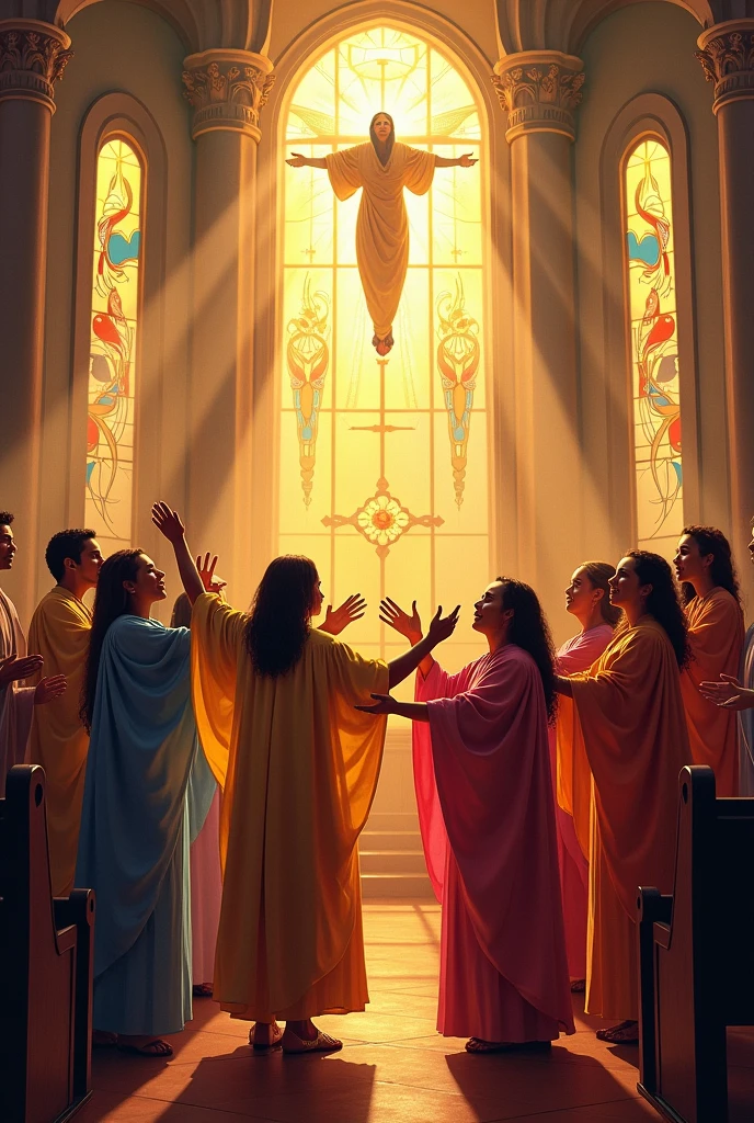 A print to put on a gospel music uniform
