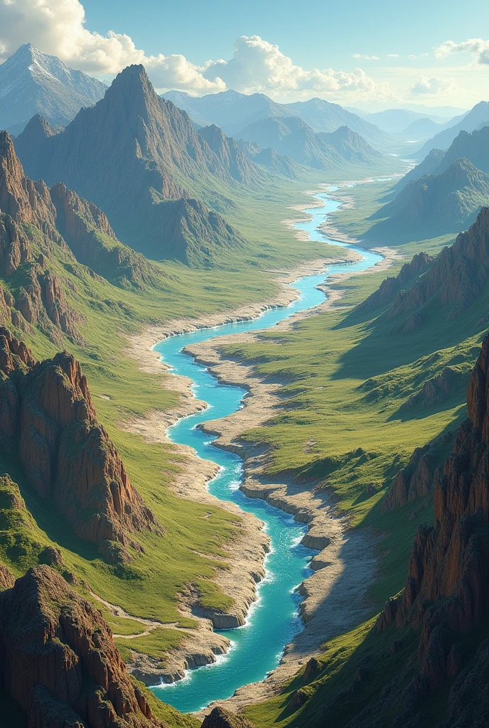 Fluvial and alluvial processes each part with its name and each process