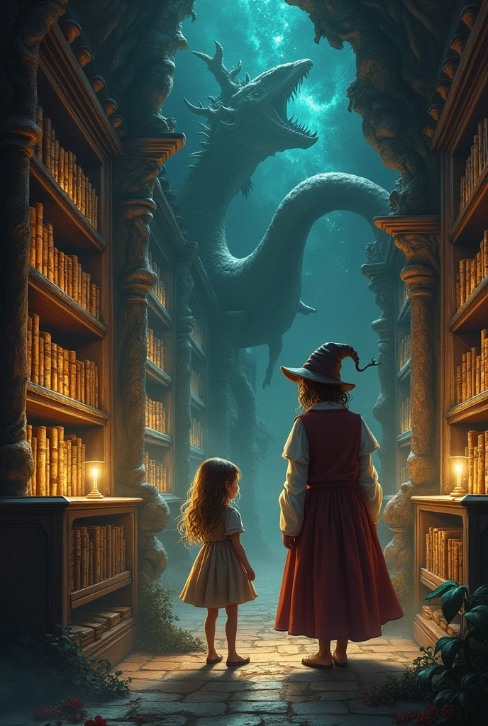 The Mysterious Library
In a world where knowledge is power, a curious and adventurous young girl named Sophia discovers a magical library that appears only at night. As she explores the shelves, she finds a mysterious book with her name on it. As she opens the book, she is transported to a world of wonder and discovery, guided by a wise and mysterious Librarian. Together, they encounter strange creatures and marvels, teaching Sophia about the power of knowledge.
[Visuals: A mystical library,