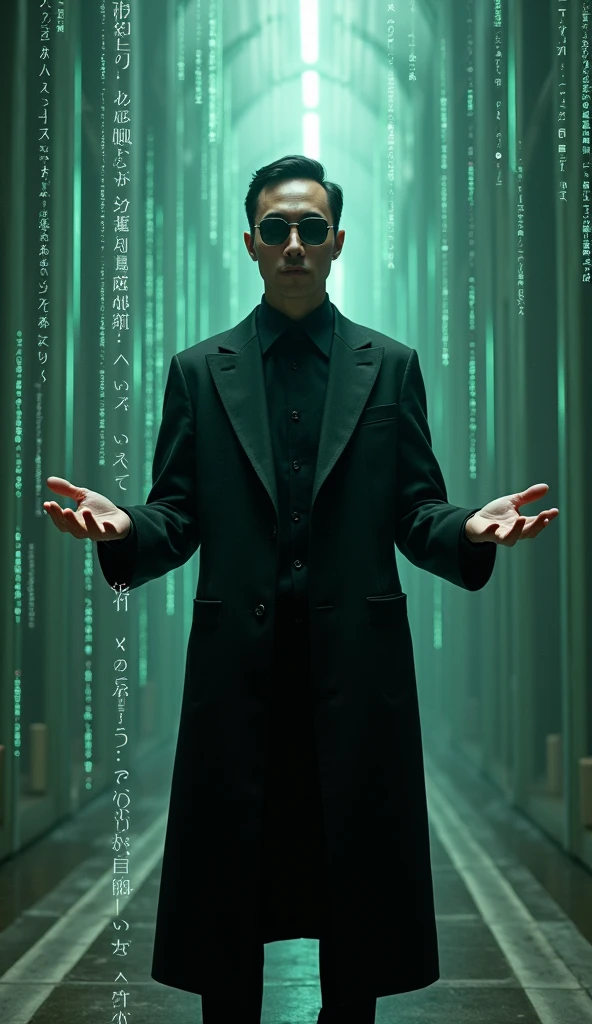 Here is the rephrased hint:
Justin Sun in Matrix style Holds both hands in front of him. As if offering or transmitting something. And Grandpa is like Neo from the Matrix