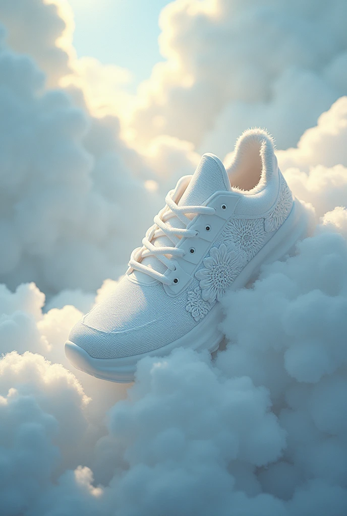 Imagine what it would be like to have sneakers made of clouds that are unique and feel like you are in heaven with an incredible background.