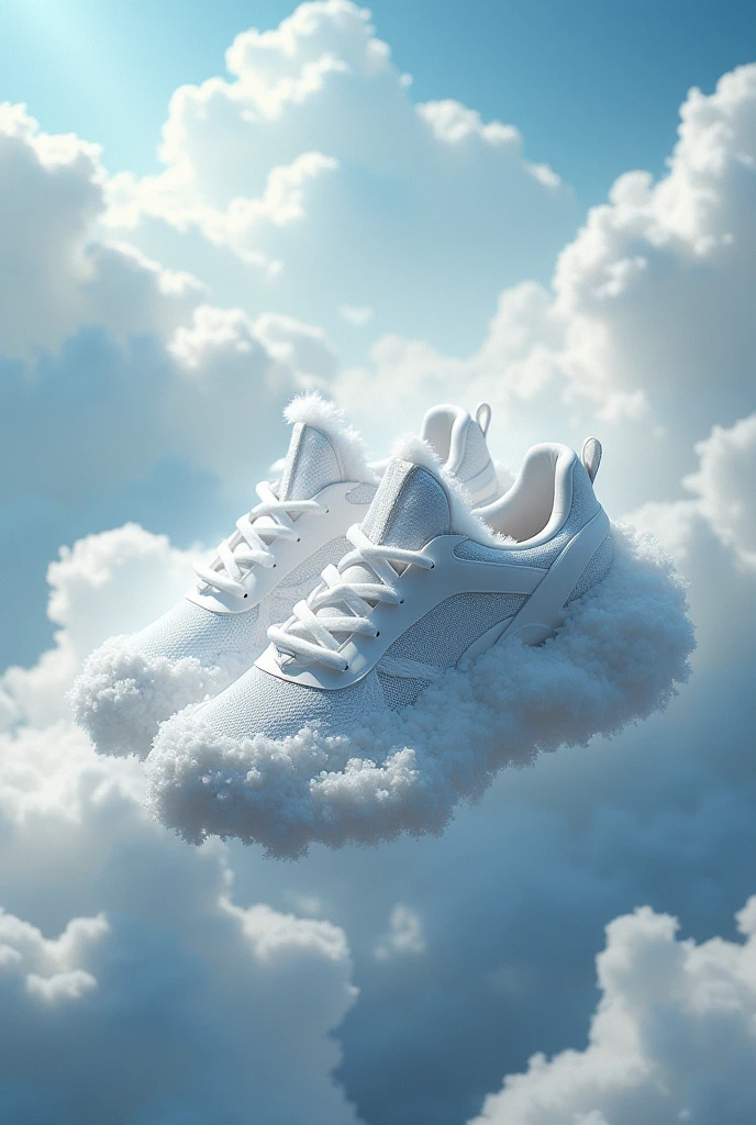 Imagine what it would be like to have sneakers made of clouds that are unique and feel like you are in heaven with an incredible background.