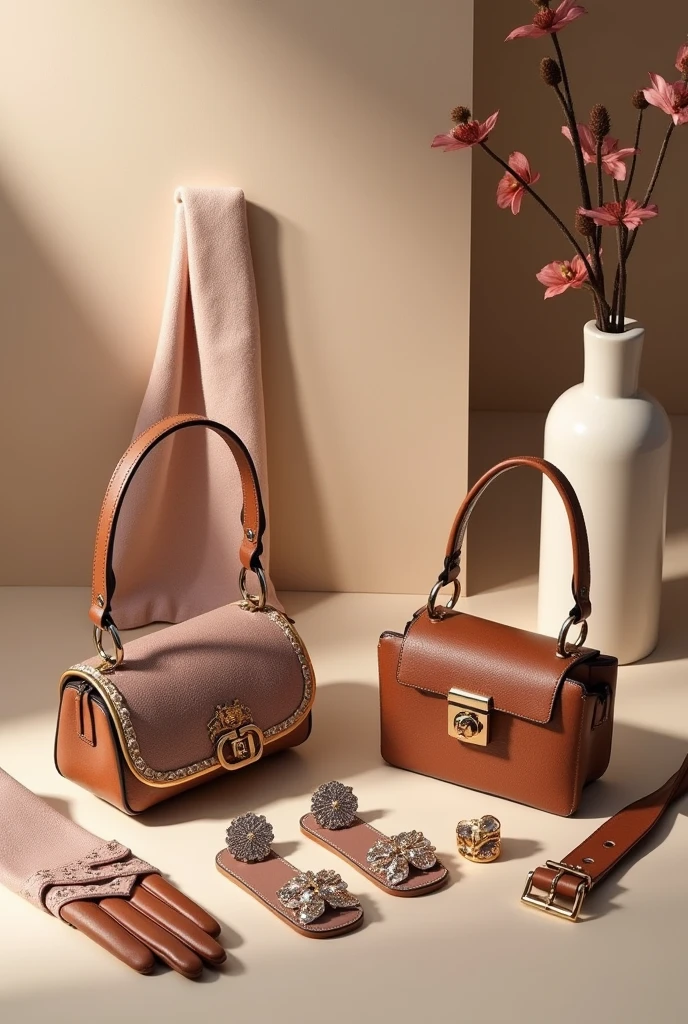 give me S accessories&J related to elegant clothing accessories without people only the accessories and elegant with the brand S&J another for men