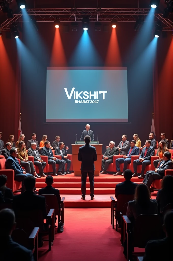 Debate competition - For vs Against on Vikshit Bharat 2047. Competition conducted for teams with one moderator