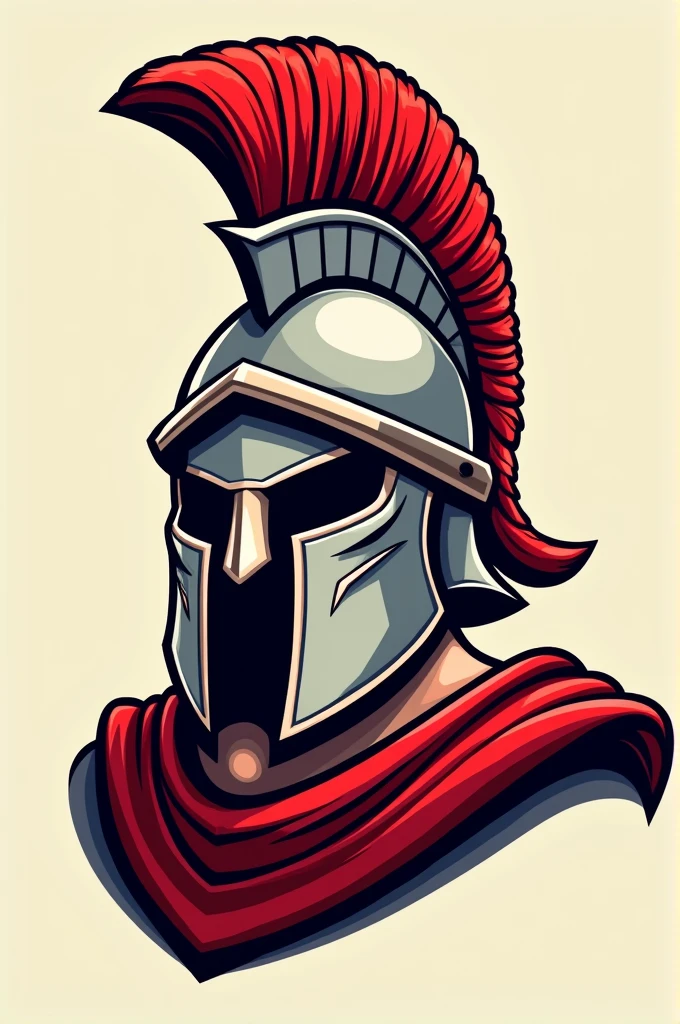 Mascara Spartan logo Cartoon 