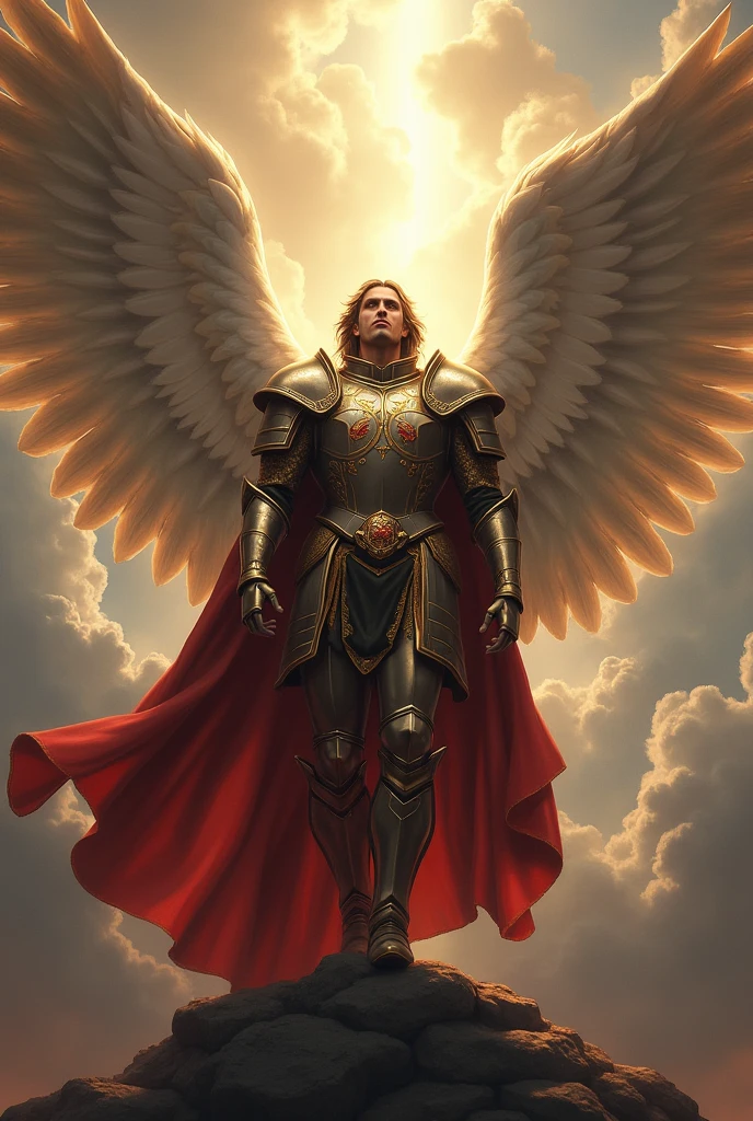 "Michael, the leader of the heavenly hosts. He defends the sky and fights the forces of darkness, being the great protector of the Church and the faith."