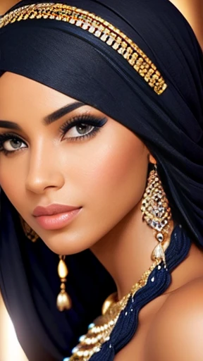 A beautiful Aderet woman focus on the face