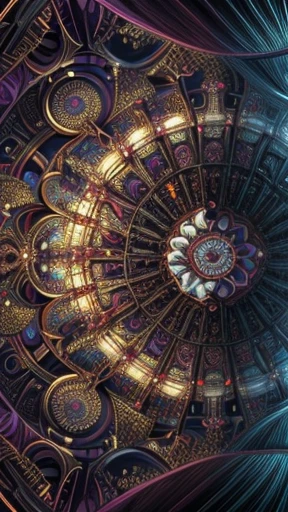 (work of art, Maximum quality, best qualityer, offcial art, beautiful and aesthetic:1.2), (1 men), extremely detaild,(Fractal Art:1.3),colorfully,More Detailed, background with fractals and steampunk mechanical details