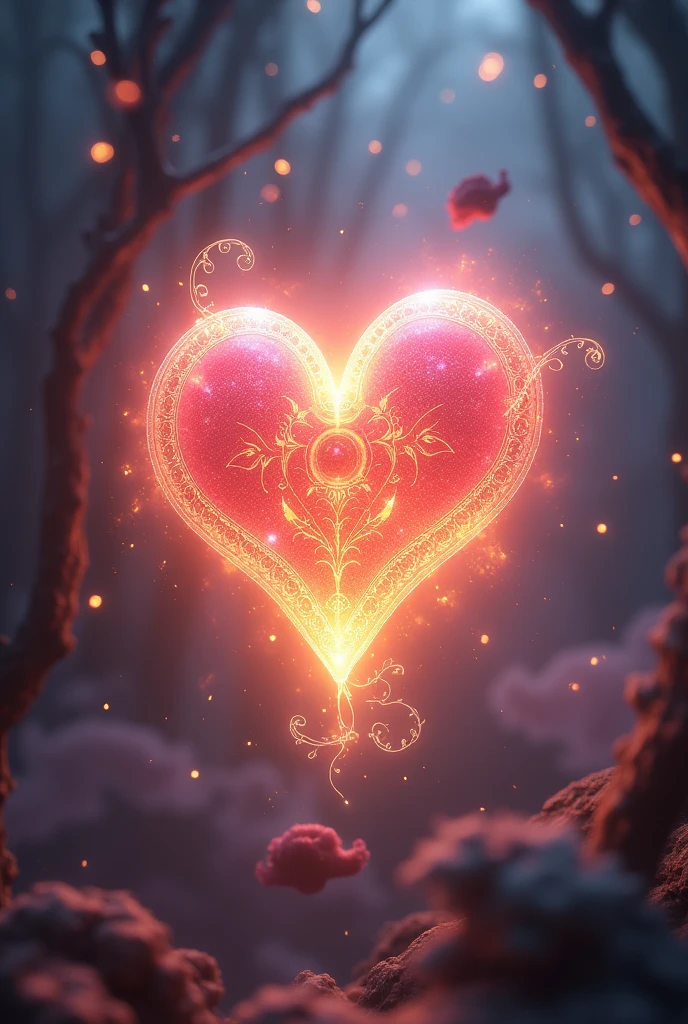 A heart motif that makes love wishes come true