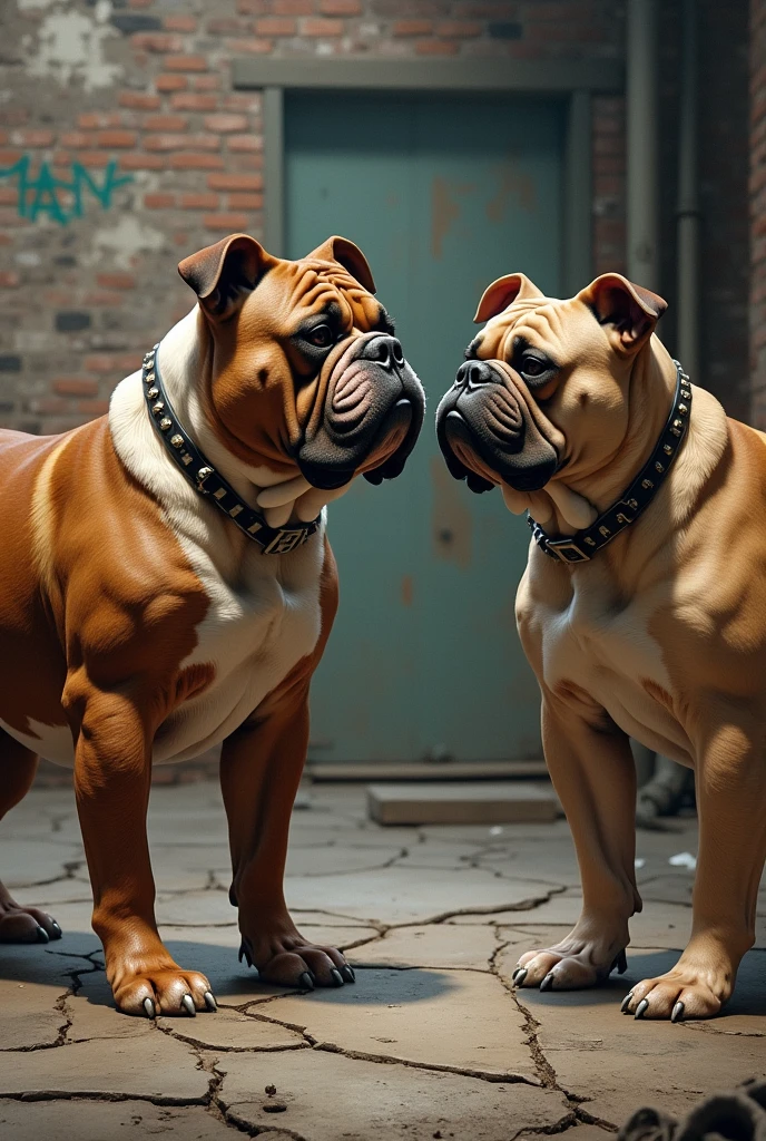 bulldog ingles y amaerican bully