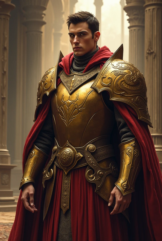Character Snapshot:
Name: Lucius Dragonheart
Race: Imperial (for their connection to Cyrodiil and Akatosh)
Gender: Male
Class: Dragon Knight
Alignment: Lawful Neutral
Deity: Akatosh, Dragon God of Time and Chief of the Divines
Appearance:
Skin Tone: Light olive, reflecting his Imperial heritage.
Hair: Short, dark brown hair with a well-groomed beard.
Eyes: Golden, resembling the fires of a dragon’s soul.
Body: Muscular and imposing, with a noble posture.
Clothing: Golden and red-trimmed armor, signifying his allegiance to Akatosh. When not in armor, he wears a long, flowing robe adorned with dragon motifs.
Accessories: An amulet with the symbol of Akatosh, representing his unwavering faith.