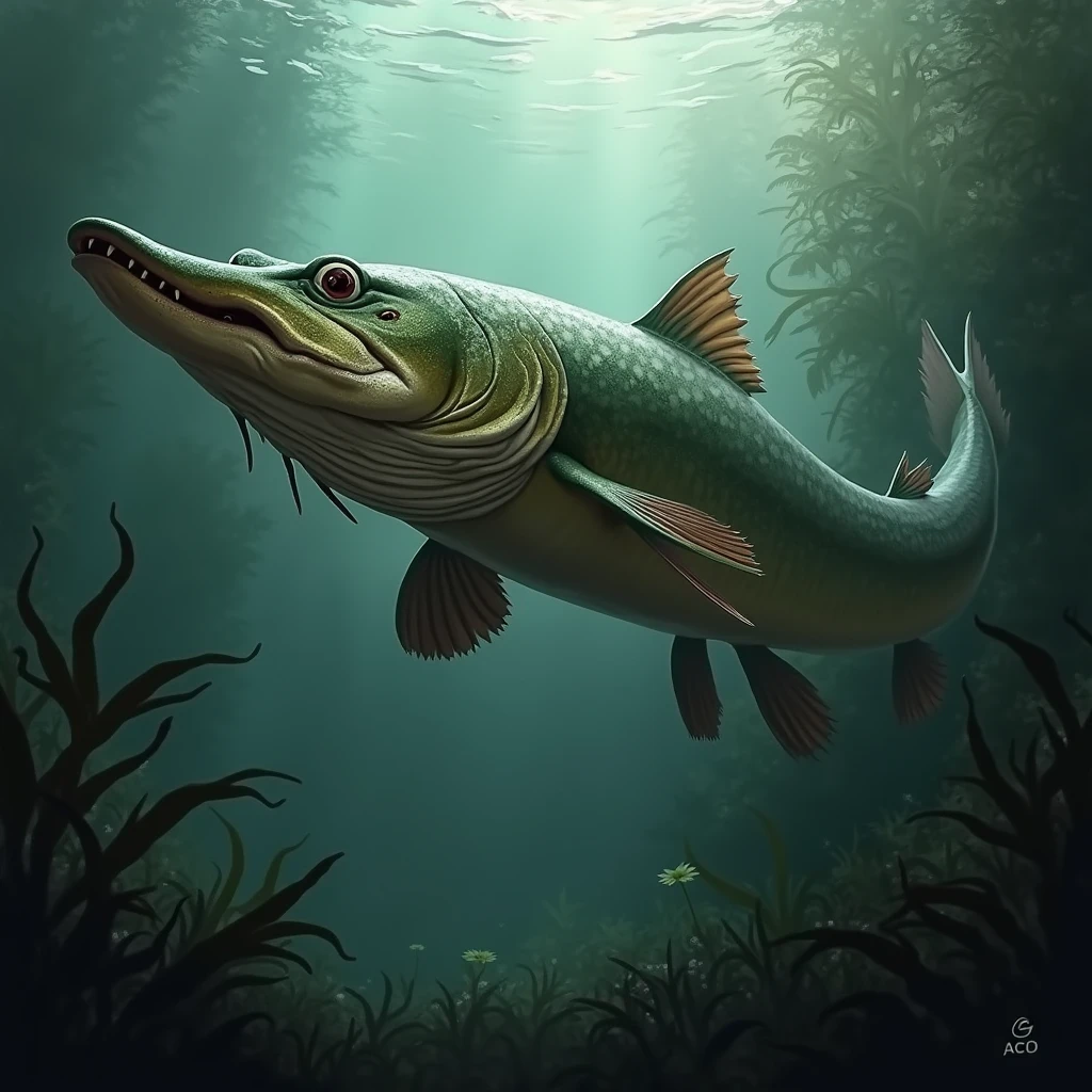 Agresive pike fish