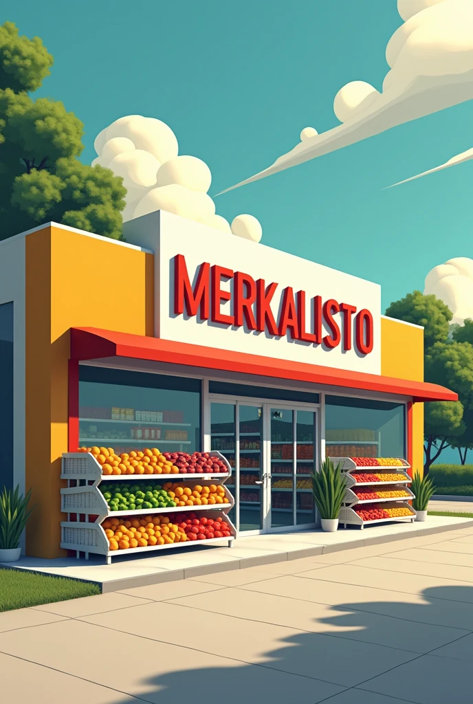 I am the manager of a family business called Inversiones Merkalisto SAS. This is a supermarket company, It's a small company and I'm very young., Although I am studying Business Administration at the Javeriana University and my goal is to grow the company as much as the country's large supermarket chains (colombia), I need to create a logo to create the new supermarket sign, and do everything related to the company's identity with the new logo, as clothing for employees and advertising for the supermarket. The name is Merkalisto, and you can focus on new neuromarketing trends to choose the colors. you can help?