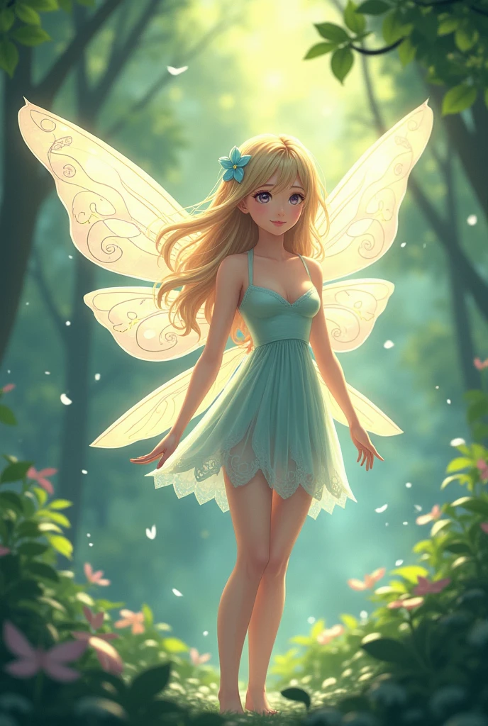 Beautiful anime fairy