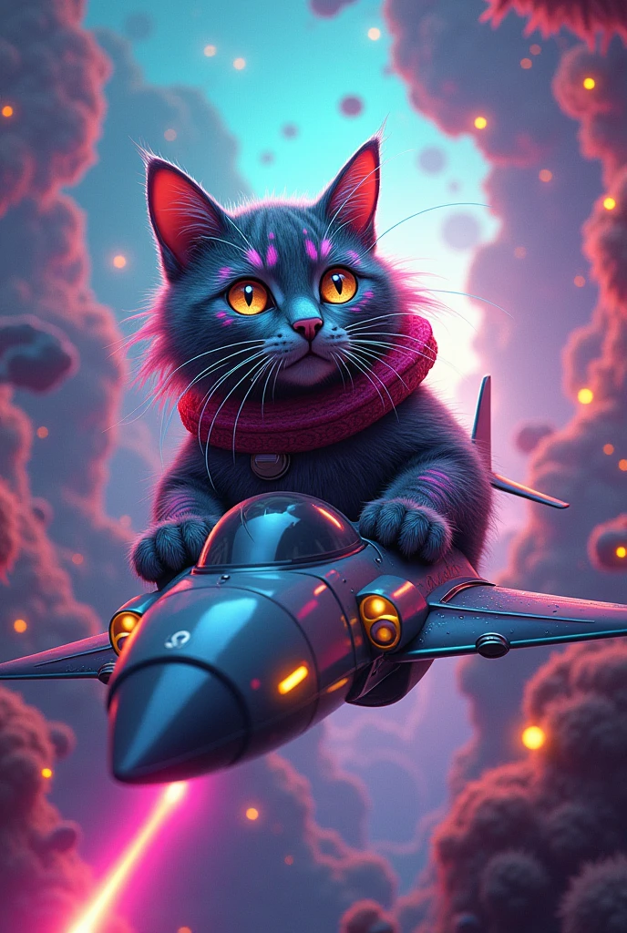 Psychedelic Cat Pilot