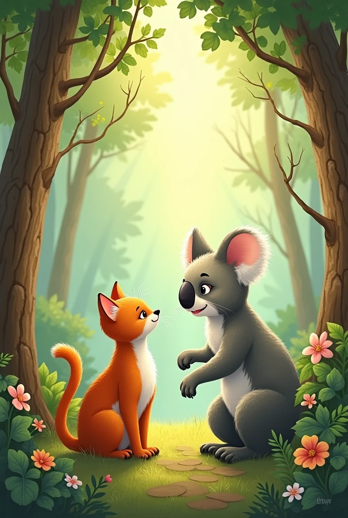 Cat and koala 